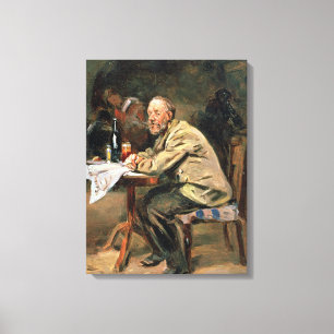 An der Flasche Leinwanddruck