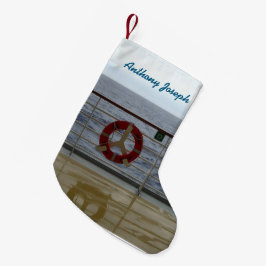 An der Geländer-Gewohnheit Kleiner Weihnachtsstrumpf