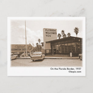 An der Grenze Floridas, 1957 Postkarte
