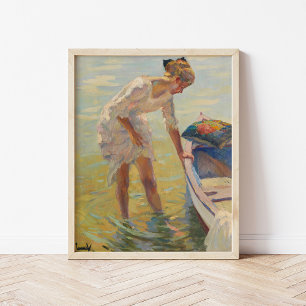 An der Küste   Edward Cucuel Poster