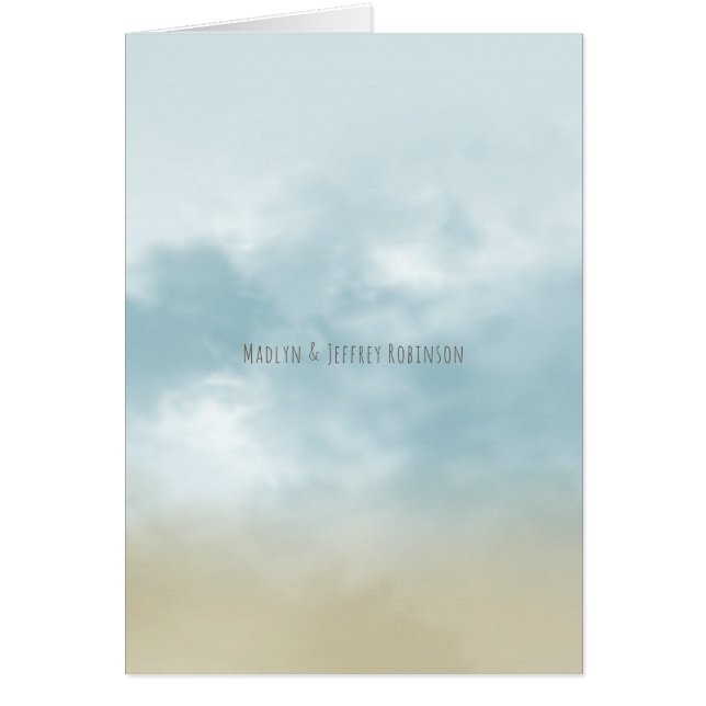 An der Küste Surf Strand Hochzeit danke (Vorne)