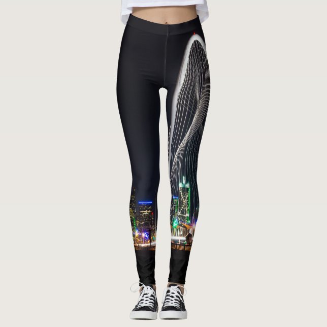 An der Margaret Hunt Hill Bridge Leggings (Vorderseite)