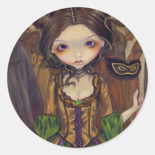 An der Masquerade Ball gothischer Aufkleber