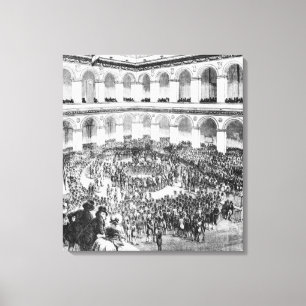 An der Paris-Börse 1846 Leinwanddruck