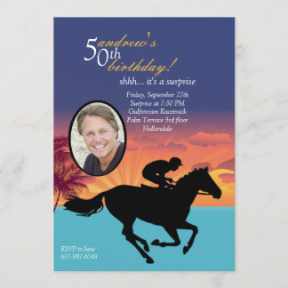 An der Rennen-Foto-Einladung Einladung