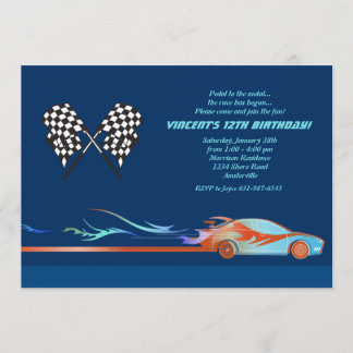 An der Rennstrecke-Einladung Einladung