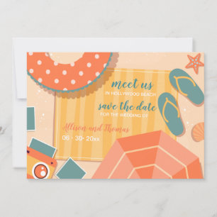 An der Sand Save the Date Ankündigung