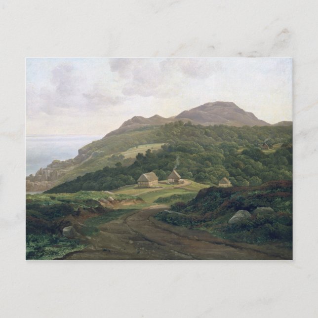 An der schwedischen Küste, 1828 Postkarte (Vorderseite)