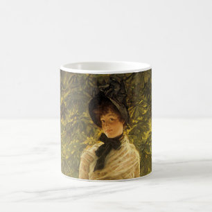 An der Themse von James Tissot, Vintage Realismus Tasse