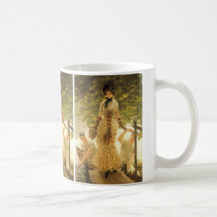 An der Themse von James Tissot, Vintage Realismus Tasse