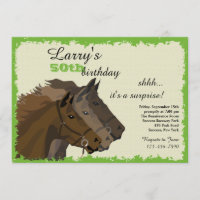 An der Tor-Pferderennen-Einladung