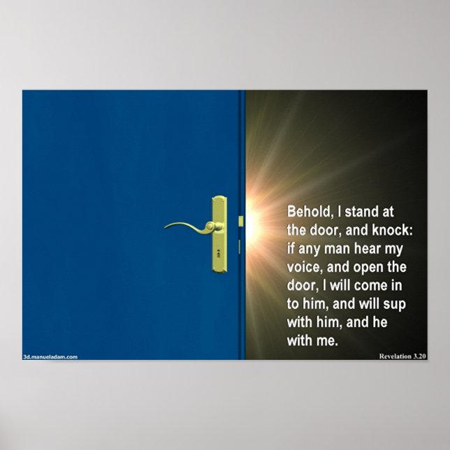 An der Tür Poster (Vorne)