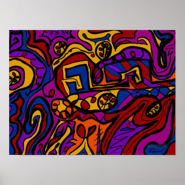 An der Wand Poster (Vorne)