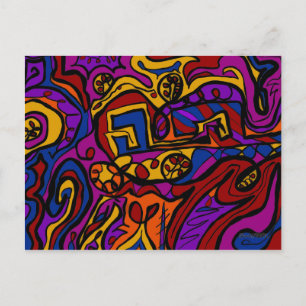 An der Wand Postkarte