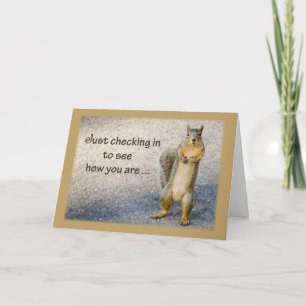 An Dich denkend, Eichhörnchen Karte