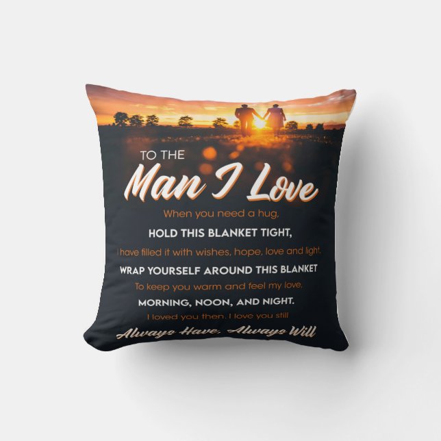 An die Liebe Mann I, Boyfriend Birthday Geschenk Kissen (Vorderseite)