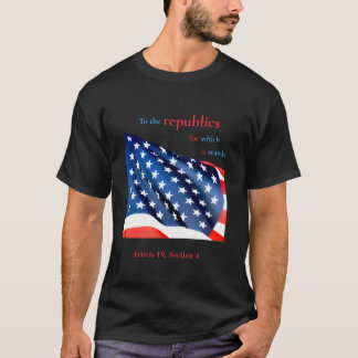 "An die Republiken" mit Sternen der US-Flagge T-Shirt