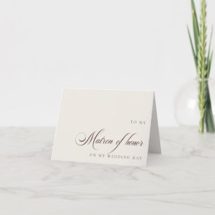 An die Trauzeugin an meinem Hochzeitstag Grußkarte Dankeskarte