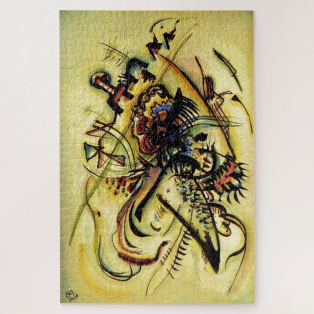 An die unbekannte Stimme von Kandinsky Art Paintin Puzzle (Vertikal)