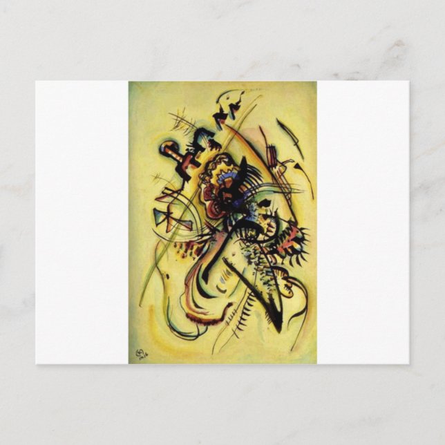 An die unbekannte Stimme von Kandinsky Postkarte (Vorderseite)