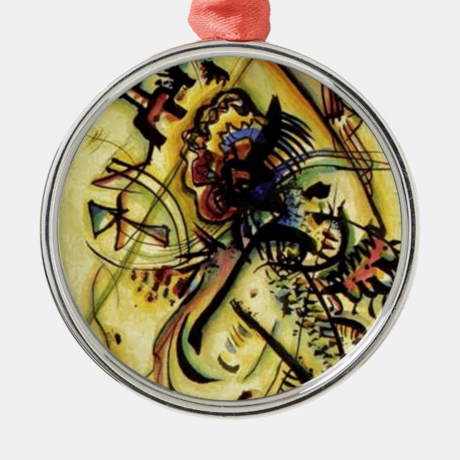 An die unbekannte Stimme von Kandinsky Silbernes Ornament (Vorne)