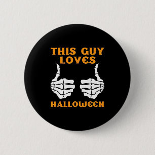 An diesem Typ Lieben Halloween Button