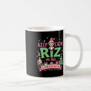 An diesem Weihnachten mit Santa Elf Ruhe und Riz b Kaffeetasse