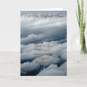 An dieser schwierigen Zeit-Gruß-Karte Karte