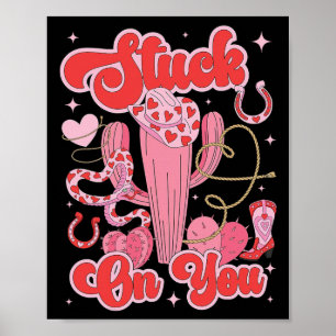 An dir klebender Valentinstag-Kaktus, Sukkulente Poster
