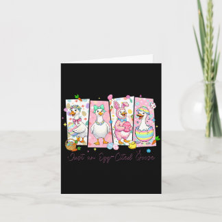 An egg cited goose funny for kids girl women karte