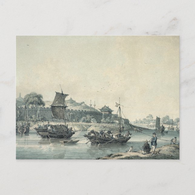 An einem der Flüsse der China Postkarte (Vorderseite)