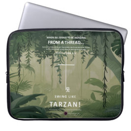 An einem Thread hängen Laptopschutzhülle