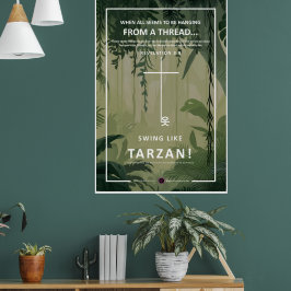 An einem Thread hängen Poster