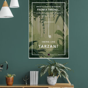 An einem Thread hängen Poster