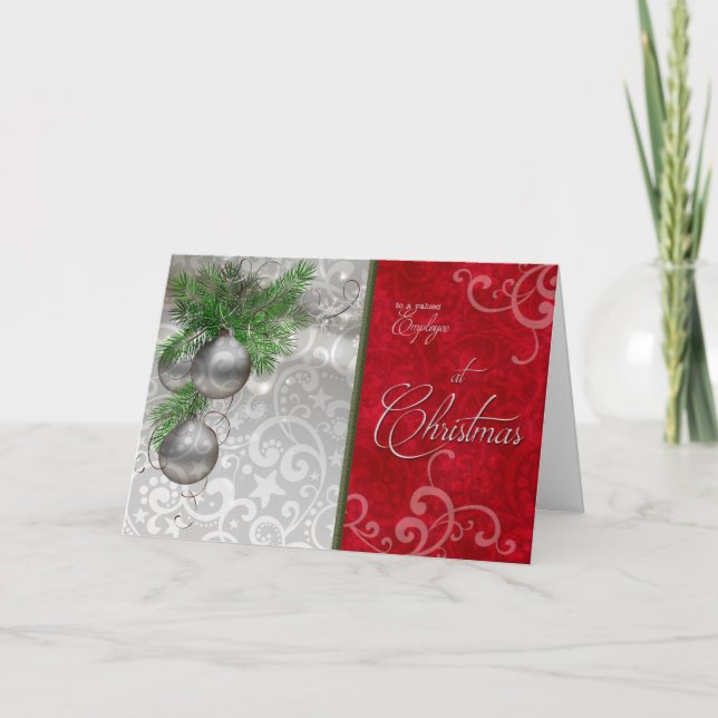 An einen geschätzten Mitarbeiter zu Weihnachten Ro (Vorderseite)