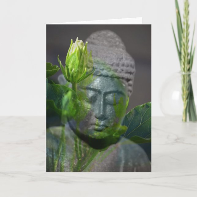 An einer Seite mit der Natur Karte (Vorderseite)