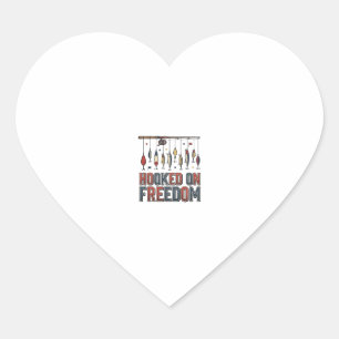 An Freiheit gebundenes patriotisches Angel-Shirt-D Herz-Aufkleber