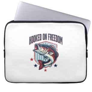 An Freiheit gewöhnliches Vintage-Bass-Angler-Shirt Laptopschutzhülle