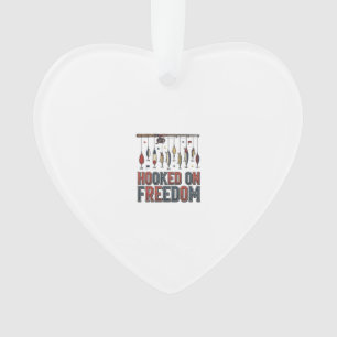 An Freiheit gewöhnte patriotische Angel-Shirt Desi Ornament