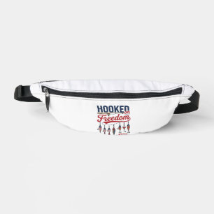 An Freiheit gewöhnte patriotische Fischerei-Shirt Bauchtasche