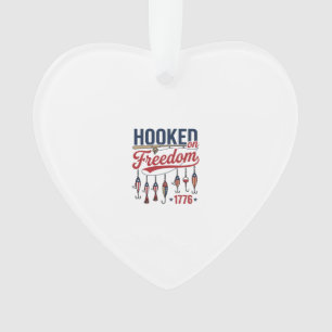 An Freiheit gewöhnte patriotische Fischerei-Shirt Ornament