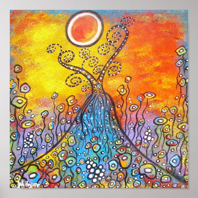 An Glück festhalten Poster (Vorne)