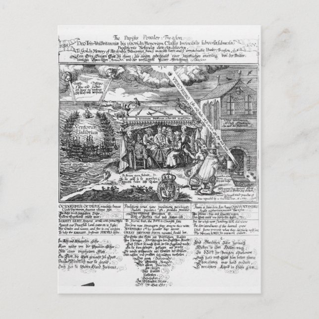 An Gott im Gedenken an seine doppelte Leistung Postkarte (Vorderseite)