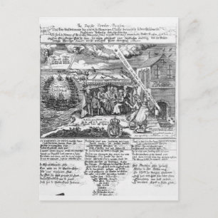 An Gott im Gedenken an seine doppelte Leistung Postkarte