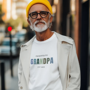 An Großvater EST 2025 befördert   Neuer Großvater T-Shirt