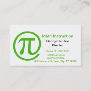 An Grün PUs Kelly Visitenkarte