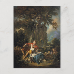 An Herbst Pastoral - François Boucher Postkarte