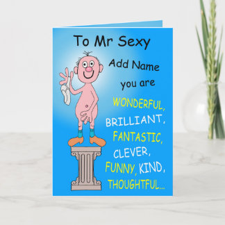 An Herrn Sexy Karte