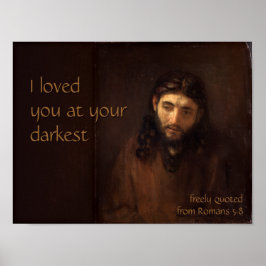 An Ihrem dunkelsten CC0520 Rembrandt Jesus Cardsto Poster