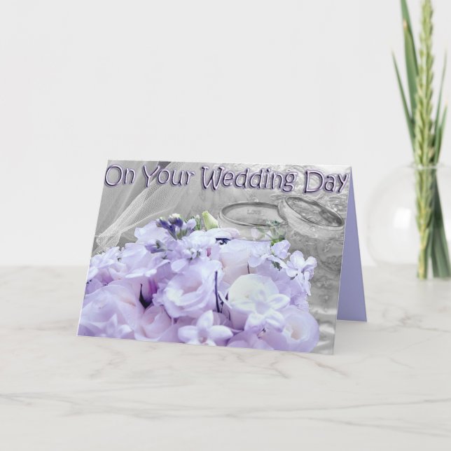 An Ihrem Hochzeitstag Karte (Vorderseite)